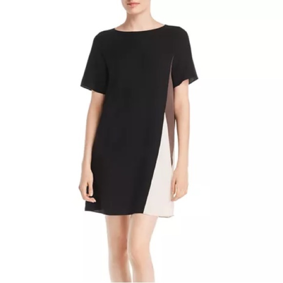 Eileen Fisher Dresses & Skirts - Eileen Fisher Silk Color Block Shift Dress, size medium